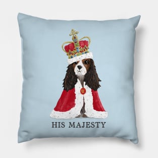 His Majesty King Charles Fun Coronation Souvenir  Pink Pillow