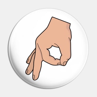 Circle Hand Game Pin