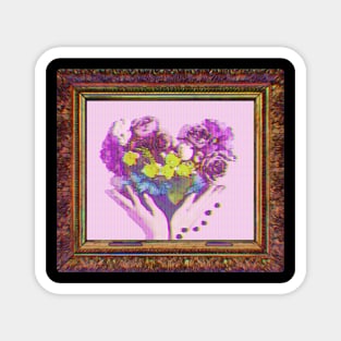 Heart Of Flowers Chromatic Aberration Magnet