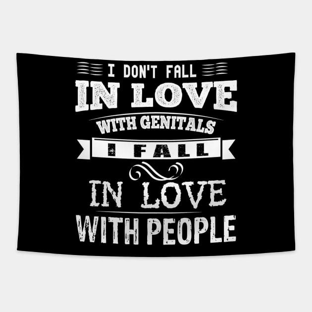 I don't fall in love with genitals Tapestry by flings