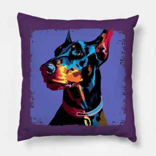 Doberman Pinscher Pop Art - Dog Lover Gifts Pillow