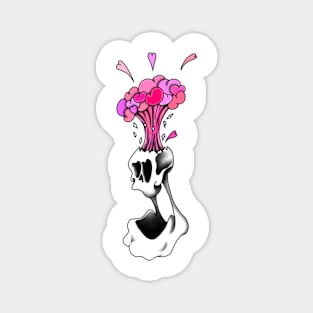 Skull in love Magnet