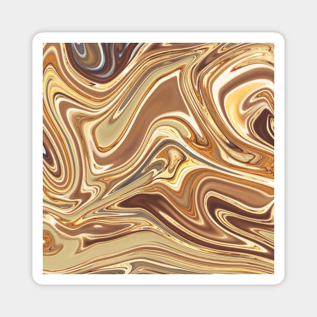 Honey Gold liquid marble by Minimal DM Magnet by Minimal DM