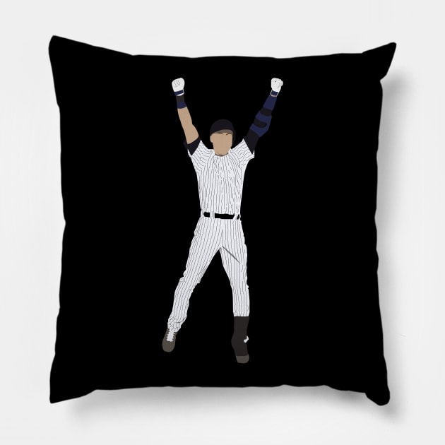 Derek Jeter Hall of Fame Pillow by Hevding