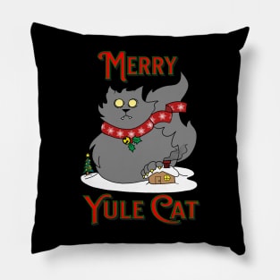 Merry Yule Cat Pillow