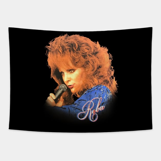 Reba McEntire // Vintage Faded 80s Tapestry by RboRB