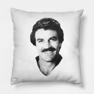 tom selleck smile Pillow