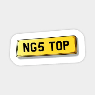 NG5 TOP - Top Valley Number Plate Magnet