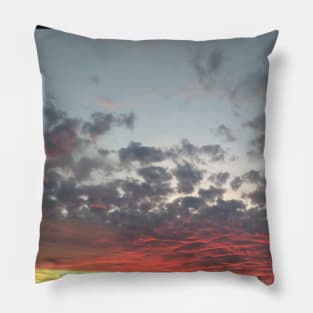 Sunset in the clouds Pillow