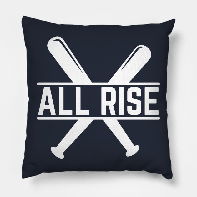 All Rise Yankee Design Pillow by Museflash