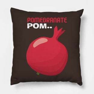 Pomegranate Pom Pillow