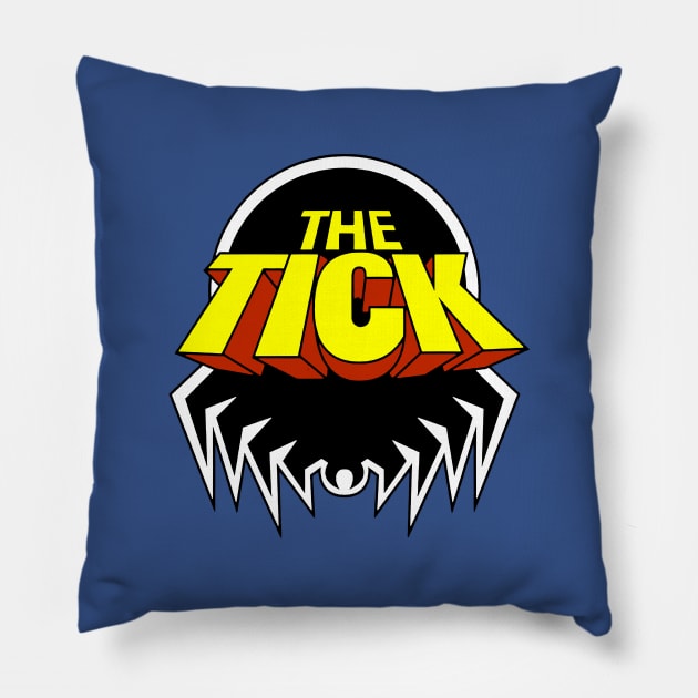 The tick cartoon logo Pillow by OniSide