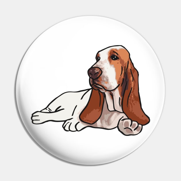 Basset Hound Dog Pin by PetinHeart