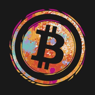 Bitcoin Watercolor Design I BTC Bitcoin T-Shirt