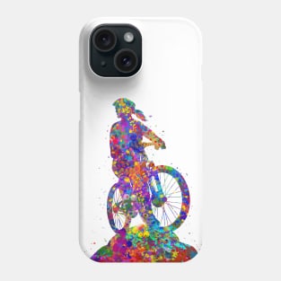 Mountain biker girl Phone Case