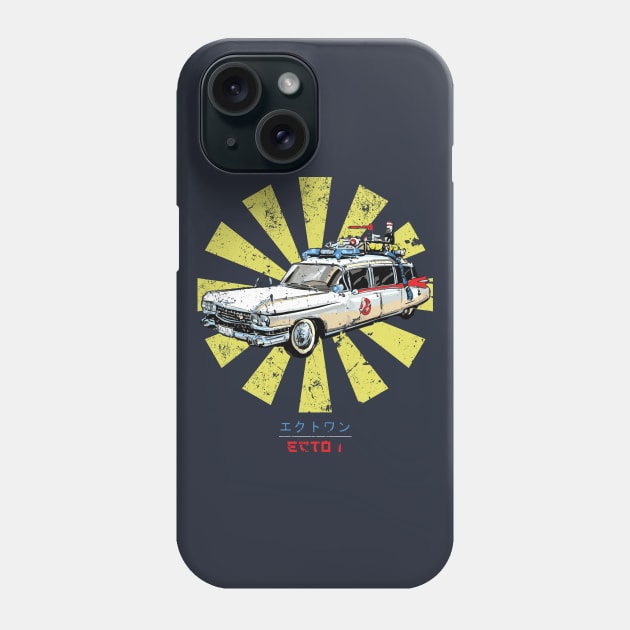 Ghostbusters Ecto 1 Retro Japanese Phone Case by Nova5