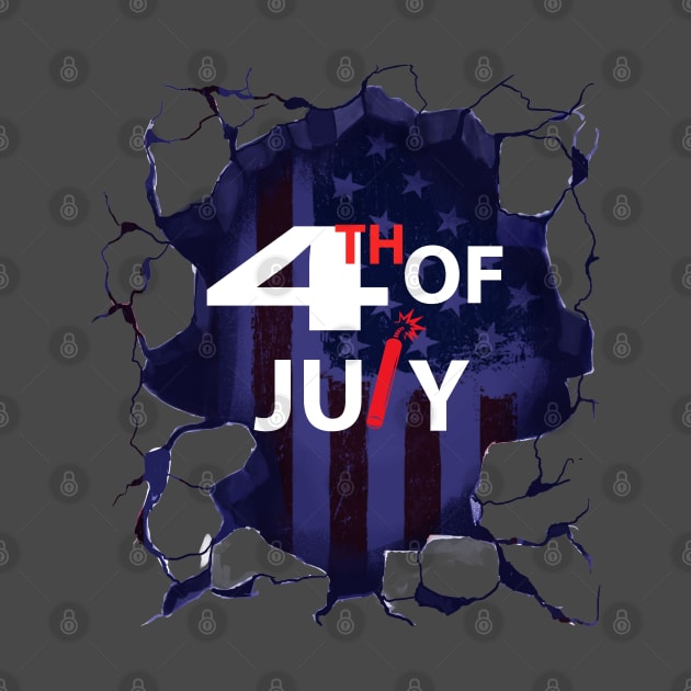 4th of July - Independence Day T-Shirt by SULY