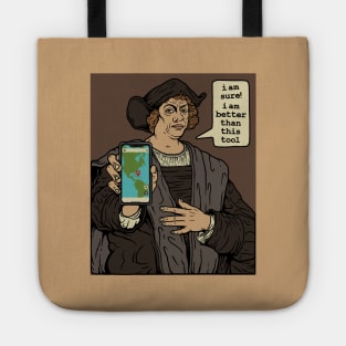 Christopher Columbus VS Map Aplication Tote