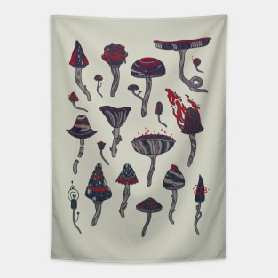 Magic Mushrooms Tapestry