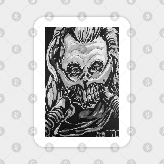 Mad Max - "To The Gates Of Valhalla" Immortan Joe portrait (original) Magnet by StagArtStudios