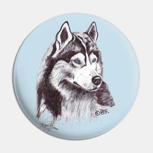 Siberian husky Pin