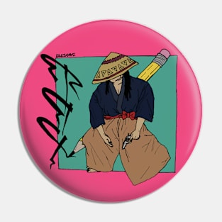 Artistic Samurai Pin