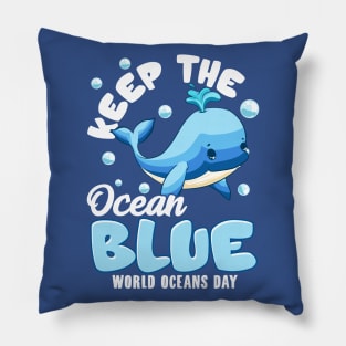 Keep The Ocean Blue Earth Day Arbor Oceans Pillow