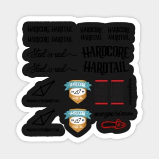 Hardcore Hardtail Sticker Pack 01 Magnet