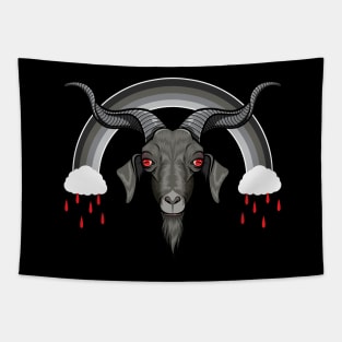 Monochrome Goat Tapestry