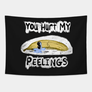 You Hurt My Peelings Crying Banana Lying Down Tapestry