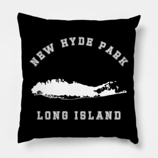 New Hyde Park Long Island (Dark Colors) Pillow