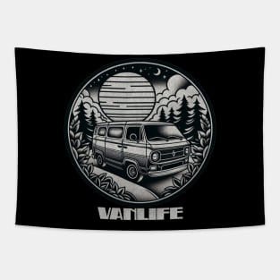 Vintage Vanlife Tapestry