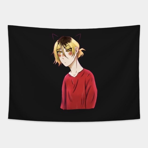 Kenma Cat ears Tapestry by Sophprano