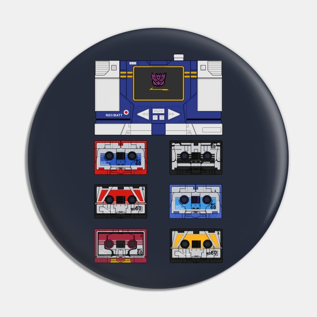 Schematic Design for Soundwave and Cassettes Pin by Draconis130