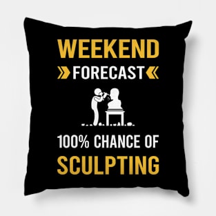 Weekend Forecast Sculpting Sculptor Sculpture Pillow