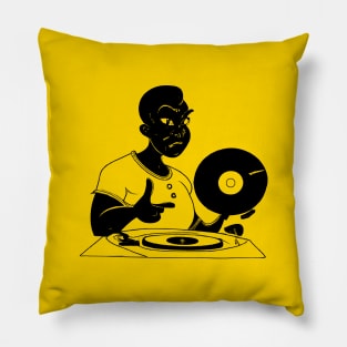 70s Retro Reggae Jamaican DJ Pillow