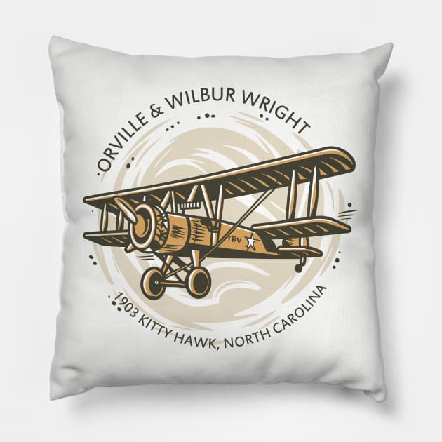 Wright Brother's Day – December Pillow by irfankokabi