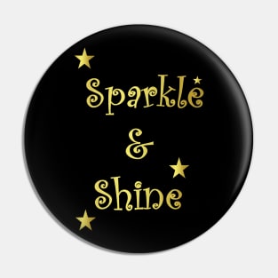 Sparkle And Shine Gold Pin