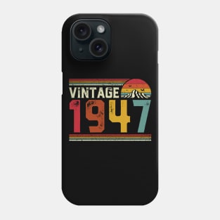 Vintage 1947 Birthday Gift Retro Style Phone Case