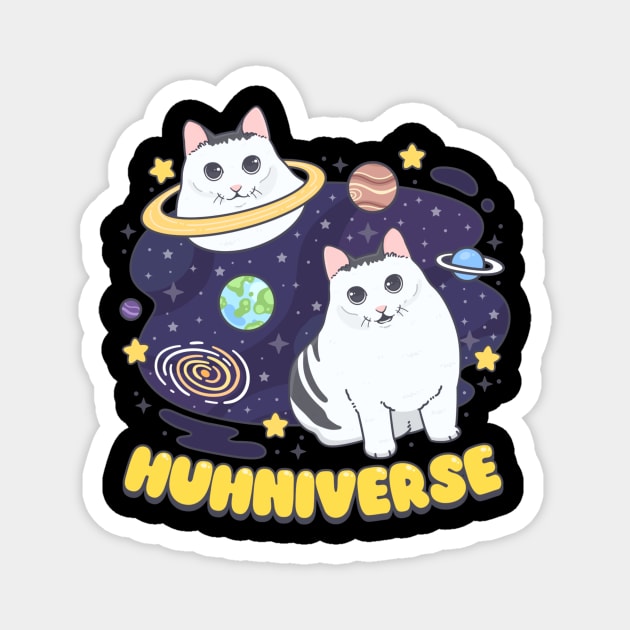 Huhniverse Magnet by The Official Huh Cat Store