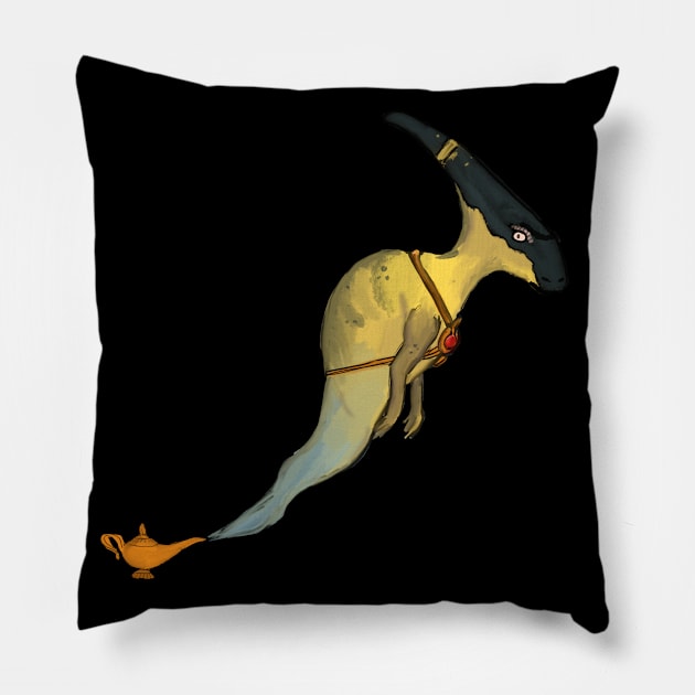 Djinnosaur Pillow by obsidianhoax