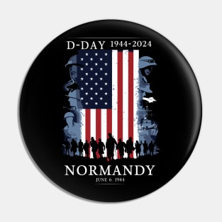 1944 D-Day 2024 80th Anniversary Normandy Pin