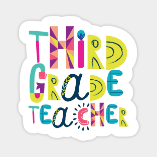 Cute 3rd Grade Teacher Gift Idea Back to School Magnet