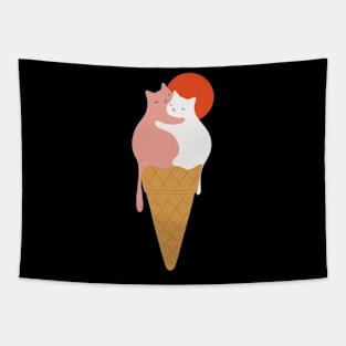 Cat Ice Cream Tapestry