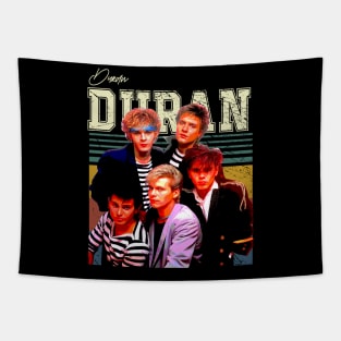 Duran's Musical Odyssey Elegance Retro Nostalgia Tee Inspired by '80s Euphoria Tapestry