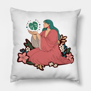 Mother eart feminine spirit Pillow