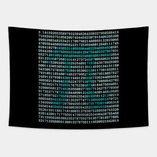 Math Pi Symbol and Digits - Irrational number for Pi Day Tapestry