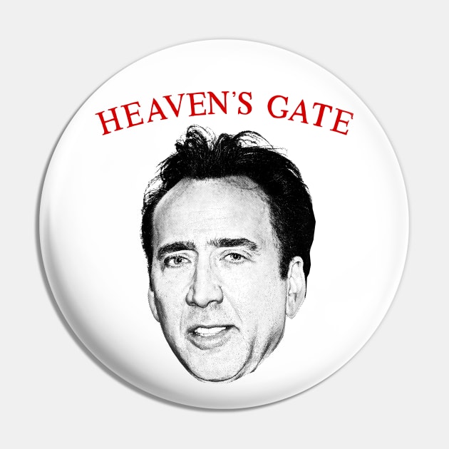 Nic Cage / Heaven's Gate Meme Parody Design Pin by DankFutura