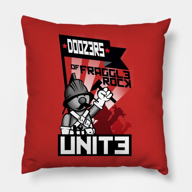 Doozers Unite Pillow by JoeConde