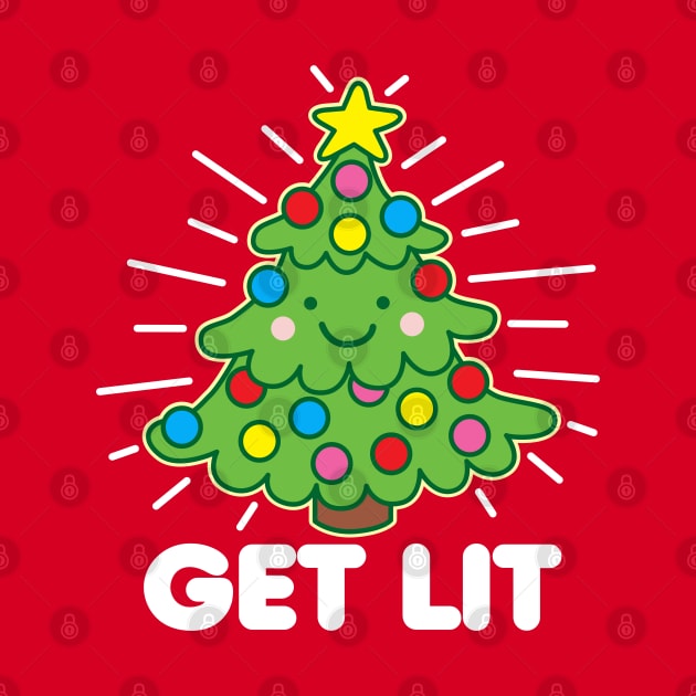 Get Lit Christmas Tree by DetourShirts